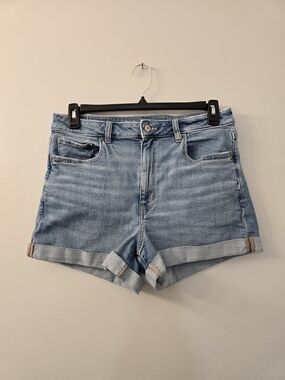 American Eagle Cuffed Stretch Denim Mom Shorts - Ladies Size 12